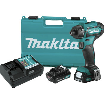 POWER TOOLS | Makita FD10R1 12V max CXT Lithium-Ion Hex Brushless 1/4 in. Cordless Drill Driver Kit (2 Ah)