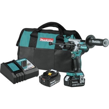 HAMMER DRILLS | Makita XPH14T 18V LXT Brushless Lithium-Ion 1/2 in. Cordless Hammer Drill Driver Kit (5 Ah)